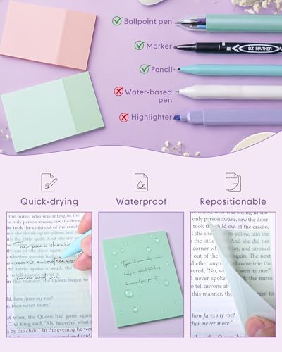 XKDOUS 23 Pcs Mechanical Pencil Set, Aesthetic Stationery Set for School | 0.5 & 0.7mm Mechanical Pencils, 240 Lead Refills, Highlighters, Transparent Sticky Notes Set for Back to School
