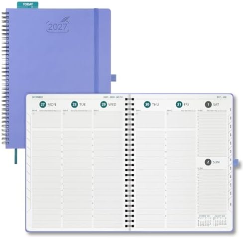 BEZEND 2027 Planner Weekly and Monthly, Daily Calendar Book, Large 8.5"x11"