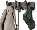 Umbra Tempo Wall-Mount Coat Rack with 6 Hooks, Black