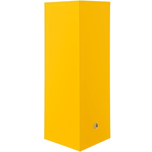 VEVOR Flammable Cabinet, 18" x 18" x 35", Yellow | Galvanized Steel, Safety Cabinet, Adjustable Shelf, Commercial, Industrial, Home Use