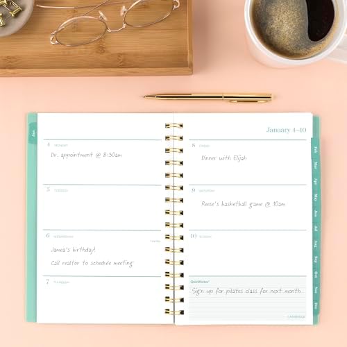 Mead Cambridge 2027 Planner, Weekly & Monthly, 5.5" x 8.5", Glimmer (1843-200-27)