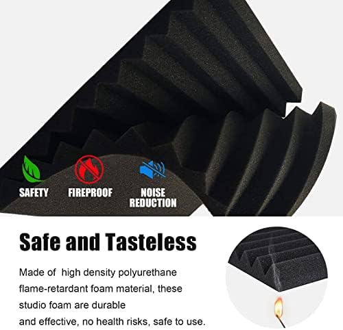 JBER 48Pack Sound Proof Foam Panels, Wedges Acoustic Panel, Sound Absorbing