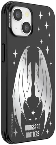 PopSockets iPhone 13 Phone Case with MagSafe- Wingspan | Magnetic, Wireless Charging, Camera & Drop Protection, Bookish, Acotar, Throne, Glass, Sarah