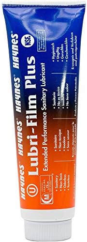 Haynes Lubri-Film Plus Food Grade Grease, O-Ring Lubricant, Food Safe Machine Lubricant, 4 Ounce Tube, Pack of 4 Tubes