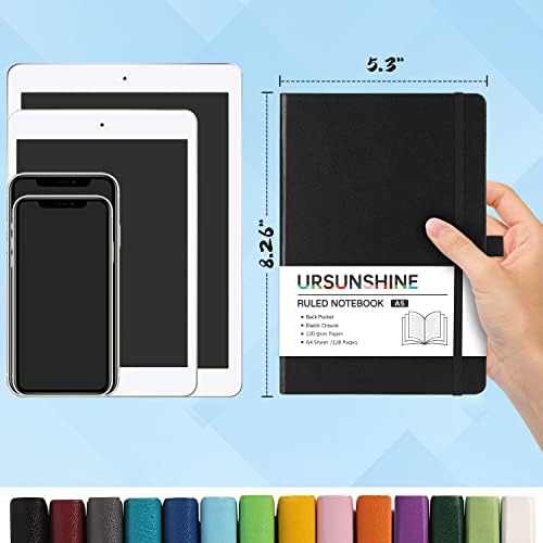 Ruled Notebook/Journal - Classic Lined Journal/Notebook, 5.3" x 8.26"