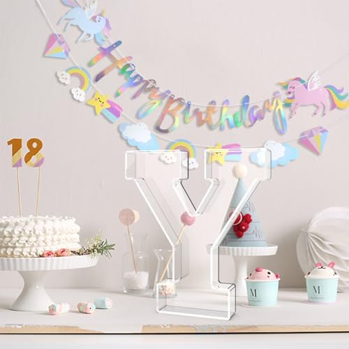13.8" Acrylic Letter Charcuterie Tray,Fillable Alphabet Box (Letter Y)