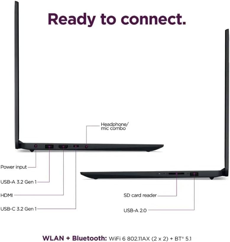 Lenovo IdeaPad Touchscreen 15.6" FHD for Student Office Professional 10-Core Intel Core i5(Beat i7-1255U) 24GB RAM 1TB SSD, Intel Iris Xe Graphics Long Battery Life Win11 Pro WiFi 6 w/GM Accessory