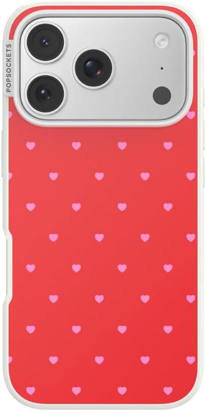 PopSockets iPhone 17 Pro Phone Case with MagSafe- Cherry Pop | Magnetic, Wireless Charging, Camera & Drop Protection, Cherry, Fruit, Electronic Accessories, For iPad/Kindle/iPhone/Android
