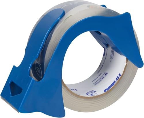 Duck High Performance Clear Packing Tape Dispensers - 4 Rolls of HP260 Strong Packaging Tape for Shipping, Moving, Mailing & Storage Boxes - 3" Core, 1.88 Inch x 60 Yards, Clear (847667)