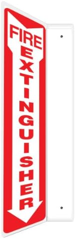AccuformNMC Fire Extinguisher 90D Projection Sign