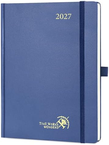 POPRUN 2027 Planner Weekly and Monthly, 6.5" x 8.75", Daily Calendar Book