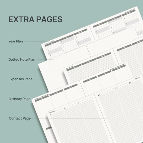 POPRUN 2026-2027 Academic Planner,8.5" x 10.5", Weekly and Monthly Calendar