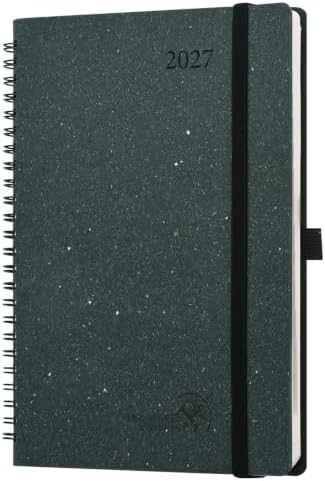 POPRUN 2027 Planner, 6.5''x8.5'' Recycled Paper Weekly and Monthly Calendar