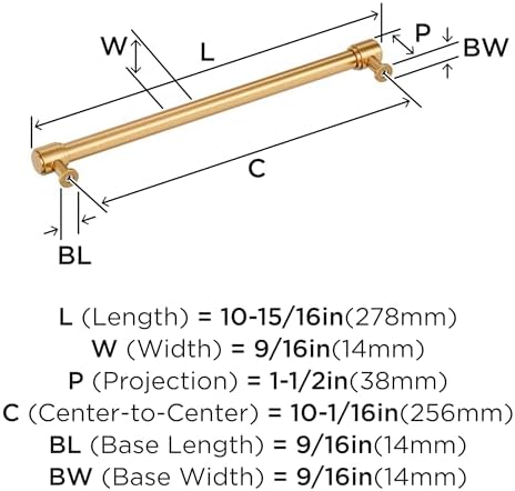 Amerock 10-1/16" Faircrest Champagne Bronze Drawer Pull