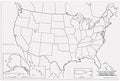 Pacon PAC78760 United States Giant Map, 48" Width, 72" Length, Black/White