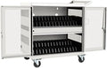 Tripp Lite 32-Port USB Charging Cart Storage Station for Android & Tablet, White (CSC32USBW)