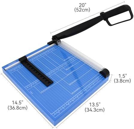 HFS(R) 12” A4 Paper Cutter Multi-Purpose Trimmer for Copper Sheet, Leather, Plastic Sheet, Iron Sheet, Non-Woven Fabric 12 Sheets 80-gram Paper Vinyl Cutter