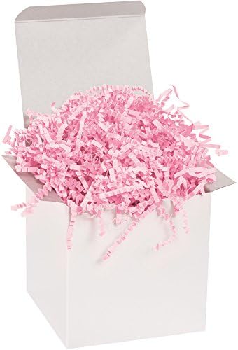 Top Pack Supply 10 lb. Light Pink Crinkle Paper Packing, Shipping, and Moving Box Filler Shredded Paper for Box Package, Basket Stuffing, Bag, Gift Wrapping, Holidays, Crafts, and Decoration
