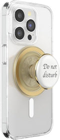PopSockets Phone Grip for MagSafe, Magnetic Holder- Resin DND | Removable, For Kindle / Android / iPhone, With Magnet, White, Enamel, Designs