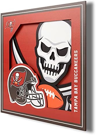 YouTheFan NFL Tampa Bay Buccaneers 3D Logo Series Wall Art