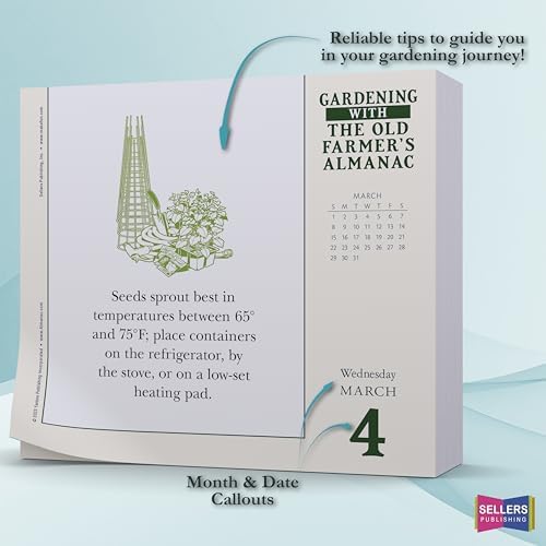 The Old Farmer's Almanac 2026 Daily Desk Calendar: Boxed Page-a-Day Gardening Calendar with Day-to-Day Tips, Folklore, Advice & Planting Secrets