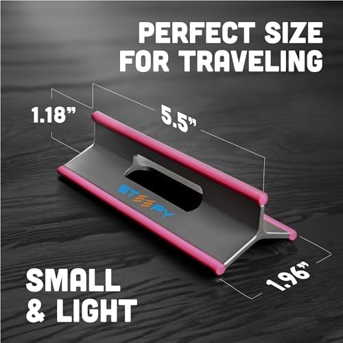 Steepy (2 Pack) - Portable Electronic Device Stand - Lightweight Laptop Stand for Laptops, Smartphones, Tablets, Projectors - Recycled Plastic - Posture Perfection - Cooling Ventilation - Blue Ocean