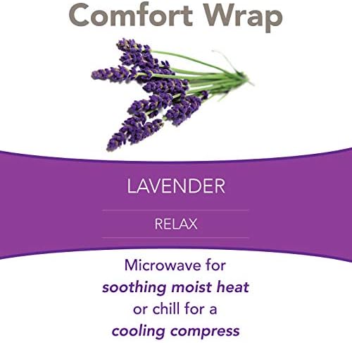 Bed Buddy Heated Aromatherapy Neck Wrap, Lavender Scented - Microwavable Hot & Cold Therapy for Sore Muscles, Stress Relief, and Relaxation - Soft Plush Fabric with Lavender