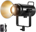 NEEWER CB200B 210W LED Video Light with 2.4G/APP Remote Control, All Metal Bi Color COB Continuous Output Lighting with Bowens Mount 90000Lux/1m 2700K-6500K CRI/TLCI97+ 12 Effects for Video Recording