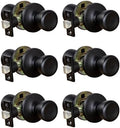 Design House Terrace Passage Door Knob, Matte Black