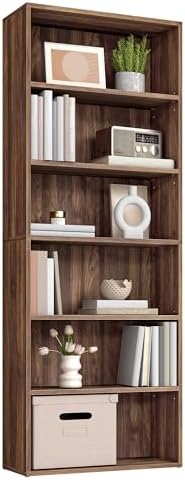 VASAGLE 6-Tier Bookshelf, Storage Organizer, 23.6 x 9.4 x 63.2 Inches