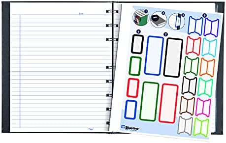 Blueline Notepro Composition Notebook, Black, 9.25 x 7.25 inches, 192 Ruled Pages (A9C.81) - (Pack of 10)