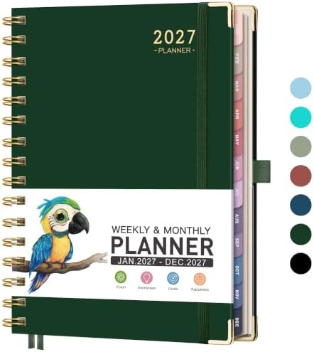 RETTACY 2027 Planner, Weekly and Monthly, A5 Size (5.7" x 8.3")