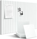Fluxynara 36" x 24" Large Felt Bulletin Board, Cold White