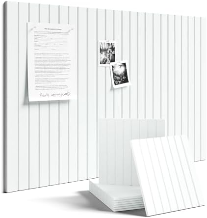 Fluxynara 36" x 24" Large Felt Bulletin Board, Cold White