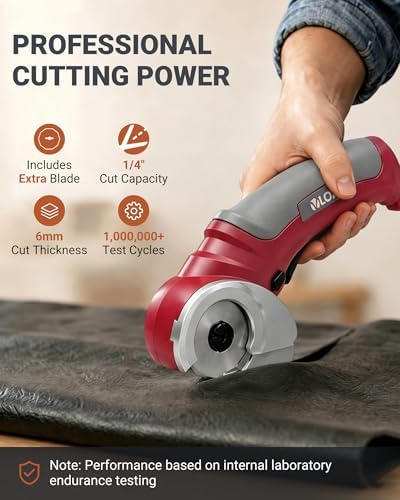 VLOXO Cardboard Cutter 4.2V Cordless Electric Scissors with Safety Lock