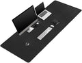 Mydours 67" x 24" Extended PU Leather Gaming Desk Mouse Pad Mat, (Black)