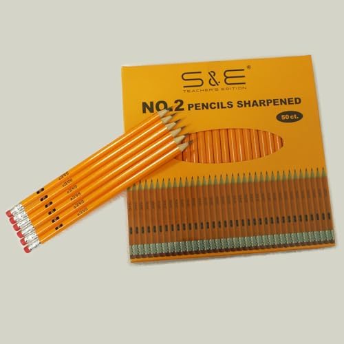 S & E TEACHER'S EDITION #2 HB Pencils, 50 Pack