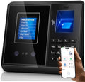 App Control Time Clock for Small Business No Monthly Fee | 5s Fast Connection, Fix Records, Custom Overtime, Lunch & Break Rules,10 IC Cards Included with Face, Fingerprint, IC & PIN