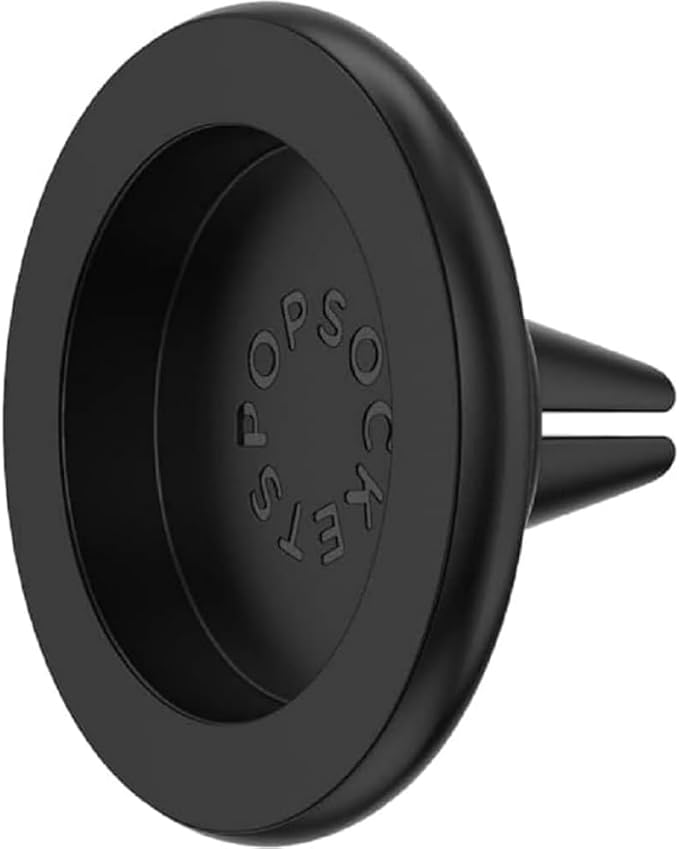 PopSockets Car Vent Phone Mount for MagSafe- Black Vent Mount | Air Vent Clip, Compatible with MagSafe Grips & Cases, Black, Electronic Accessories, For iPad/Kindle/iPhone/Android