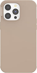 PopSockets iPhone 14 Pro Max Phone Case w/MagSafe- Latte | Magnetic, Wireless Charging, Camera & Drop Protection, Brown, Plain, Cream, Beige, Summer Spring