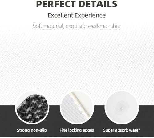 Sparkle Clovers Kitchen Floor Mat Set of 2, Non Slip Rugs Absorbent Mats for Floor Countertop Office Home, St Patrick's Day Indoor Outdoor Decor Doormat 17" x 29.5" + 17" x 47"