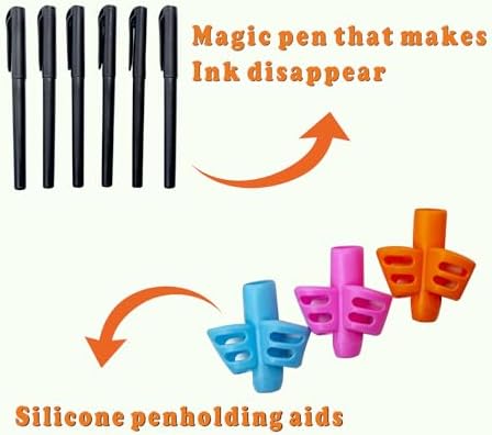 3D Magic Grooved Writing Practice for Kids - Reusable Handwriting Workbooks for Kids Ages 3-5 5-7, Preschool Learning Activities Tracing Books with Disappearing Ink, Easter Toys Gifts for Boys & Girls