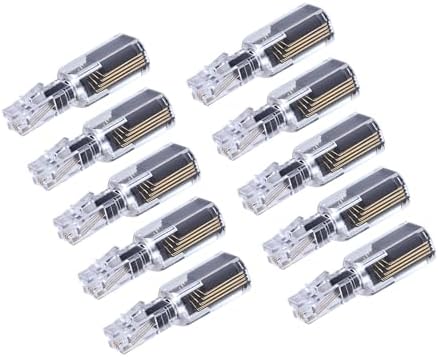 (Value Pack of 10 360° Phone Cord Detangler Landline Telephone Extended Rotating Black