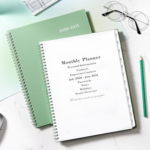 2026-2031 Monthly Planner/Monthly Calendar - 5 Year monthly Planner
