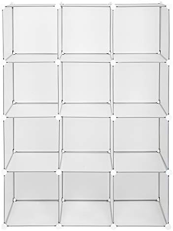 Bookshelves Storage Organizer Shelf Cube Shelves 12 Cubby Storage Organizer DIY Closet Organizers & Storage Shelves for Bedroom Closet Shelves for Clothing Storage Book Shelf Toy Organizers & Storage