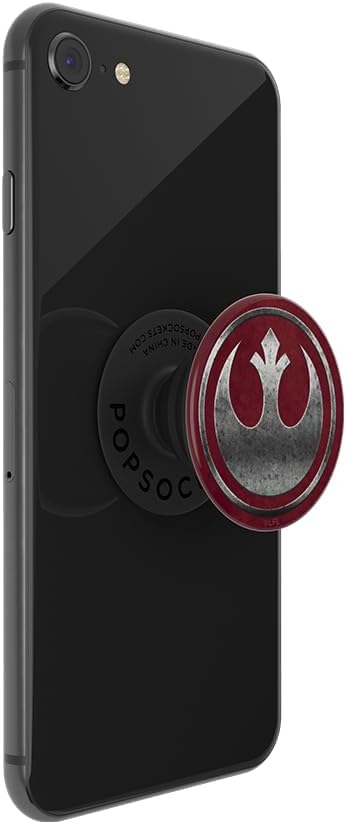 PopSockets Adhesive Phone Grip, Holder- Rebel Icon | Secure Comfortable Hold, Anti-Drop, Kickstand, Star Wars, Grogu, Electronic Accessories, For iPad/Kindle/iPhone/Android