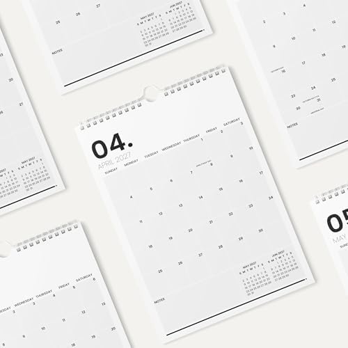 Karto Wall Calendar 2026-2027 11x17 in - Minimalist | July 2026 to December 2027, Vertical, Boosts Productivity, Easy Monthly Planning