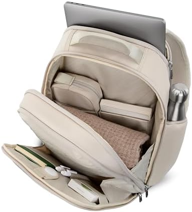 Samsonite Paralux Everyday Backpack - Laptop & Tablet Backpack with 5 Compartments, Removable TecKit™ Pouch, Microsuede Trim, Water Bottle Pockets - Work, Commute & Travel Bag - Stone Grey