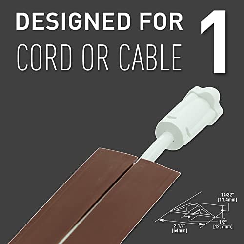 Legrand Wiremold Corduct 15 Foot Over Floor Cord Cover Brown 1 Pack