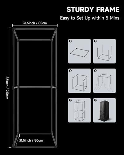 Moukey Portable Vocal Booth, One-piece Design Recording Booth with 720 Degree Sound Dampening, Home Studio Soundproof Booth for Voiceover, Podcast, Singing
